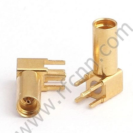 MMCX Connector Female Right Angle For PCB 