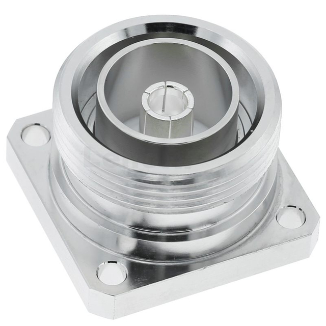 7/16 Connector Female 4 Hole Flange Straight For Microstrip