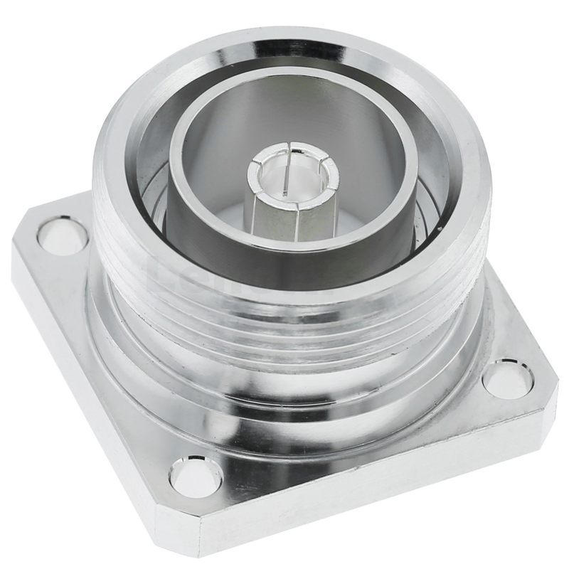 7/16 Connector Female 4 Hole Flange Straight For Microstrip