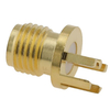 SMA Connector Jack End Launch for PCB Edge Mount