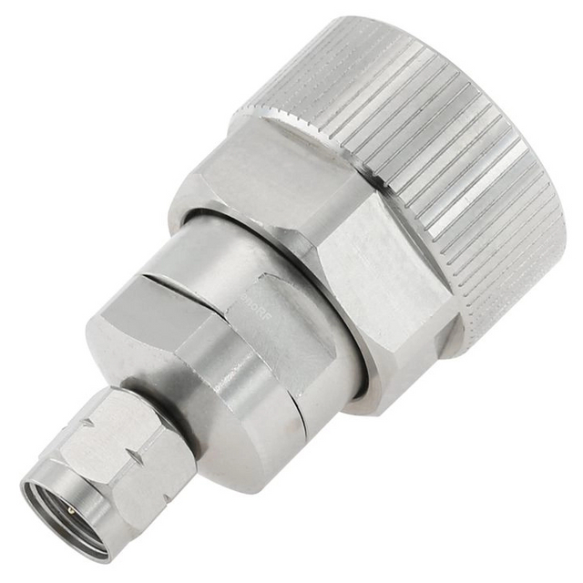 APC7 to 2.4 mm Plug Adapter 50 OHM Straight Stainless Steel 