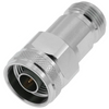 N Plug To Jack Straight Stainless Steel Adapter 