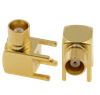 MCX Jack Connector Right Angle Solder For PCB Through Hole