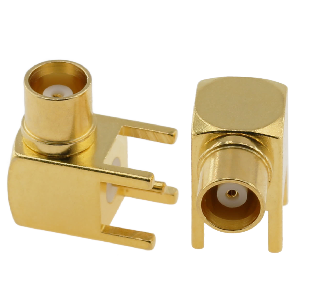 MCX Jack Connector Right Angle Solder For PCB Through Hole