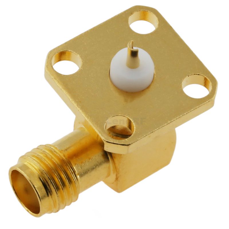 SMA Connector Jack Solder Right Angle For Microstrip