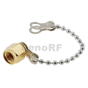 Reliable SMA Male Connector Dust Cap Brass Body Gold Plated For RF Power Amplifier