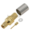 High Duable RP-SMA Male Connector Straight Crimping Brass Body Gold Plated For RG8 LMR400 Coaxial Cable