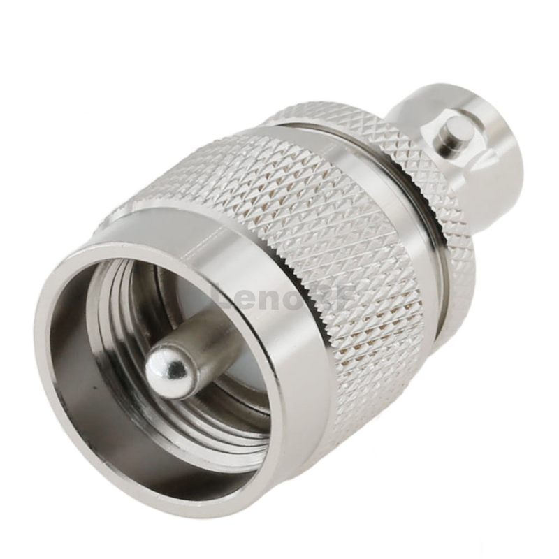 Ultra-low Loss BNC Female To UHF Male RF Adapter Brass Tri-metal Plated