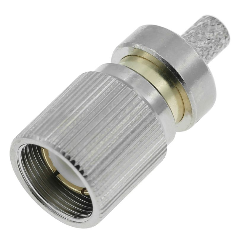 1.6/5.6 Connector Plug Straight Crimp For Flex3 Coaxial Cable