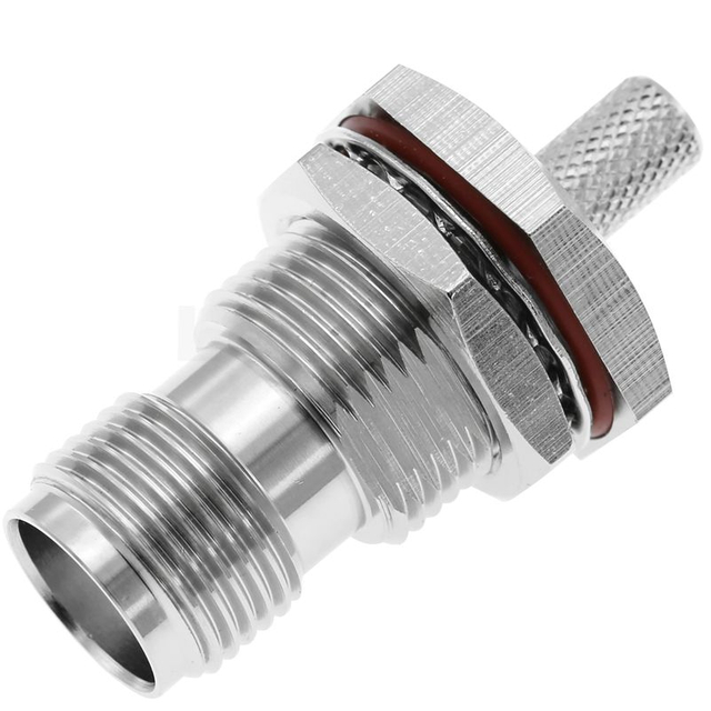 TNC Connector Jack Crimp Bulkhead For RG58 Cable