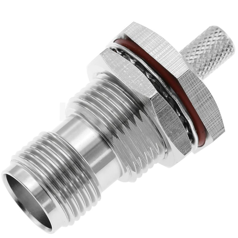 TNC Connector Jack Crimp Bulkhead For RG58 Cable