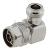 High Performance Type-N Male To Female Right Angle Brass Body Adapter For RF Communication