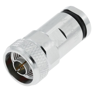 Durable N-type Connector Male Straight Clamp Plug for Flex7 Coax Cable, Low PIM RF Connector