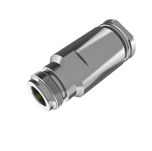 N Connector Jack Clamping Straight For Flex10 Coaxial Cable