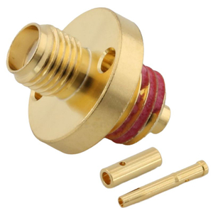 SMA  Connector Jack Straight For Micro Coaxial Cable 1.37 mm