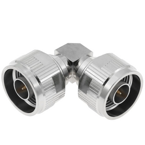 N Plug To Plug Right Angle Stainless Steel Adapter 