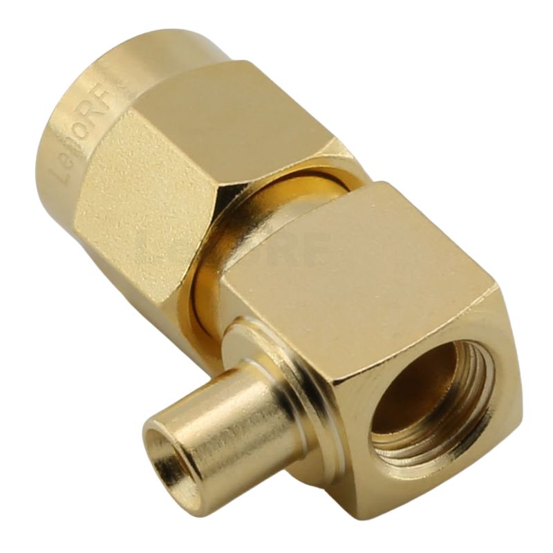 SMA MALE RIGHT ANGLE FOR RG405,086 Semi-Flexible Semi-Rigid Cable