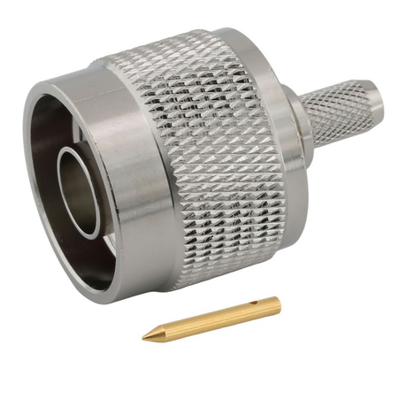 N Connector Plug Crimping Straight For LMR195 Coaxial Cable