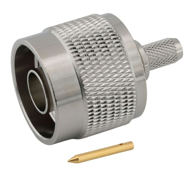 N Connector Plug Crimping Straight For LMR195 Coaxial Cable