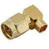 SMA Connector Plug Right Angle Soldering For RG402 Cable
