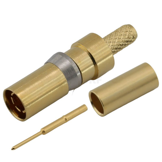 DIN41626 1.0/2.3 Connector Plug Straight Crimping For RG316 Coaxial Cable