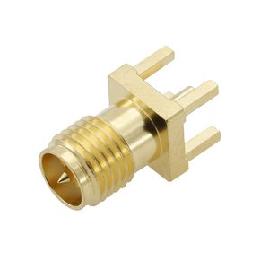 RP-SMA Jack Connector Straight Bulkhead Through Hole For PCB 