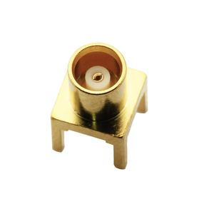 MCX Jack Connector Straight Solder For PCB Through Hole