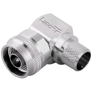 Type-N Connectors Plug Right Angle Crimping For LMR400 Cable