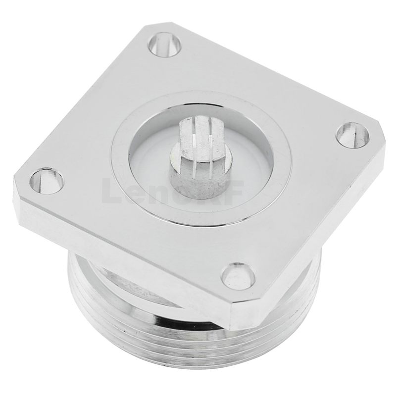 7/16 Connector Female 4 Hole Flange Straight For Microstrip
