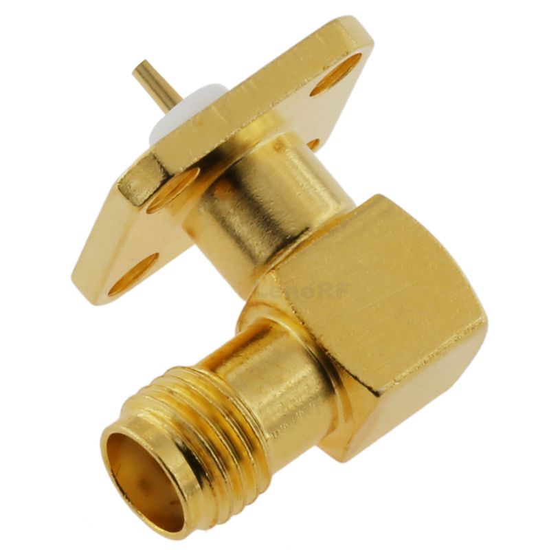SMA Connector Jack Solder Right Angle For Microstrip