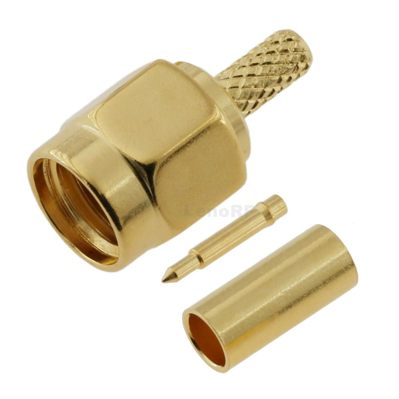 SMA Connectors Plug Crimping Straight For RG316 Cable
