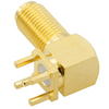 SMA Jack Connector Right Angle Bulkhead Through Hole For PCB 