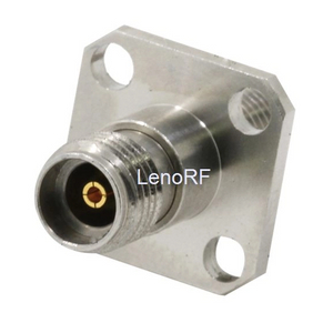 3.5mm RF Connector Jack To Jack Flange Mount Straight Adapter