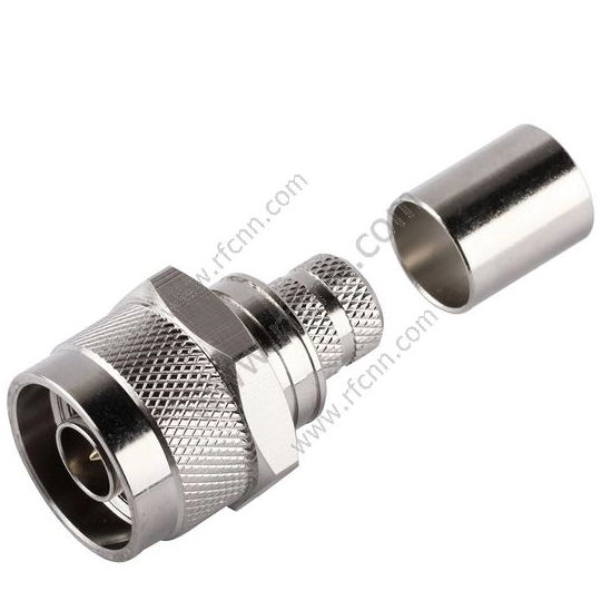 N Connectors Male Straight Crimp For LMR400 Cable