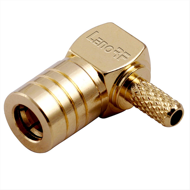 SMB RF Connectors Plug Right Angel For RG316 Coaxial Cable