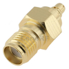 High-performance SMA Female to MMCX Male Adapter Brass Gold Plated