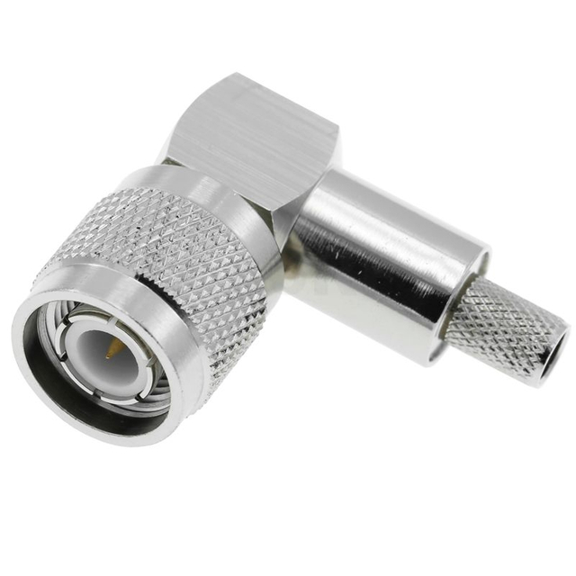 TNC Connector Male Crimp Right Angle For LMR240 Cable