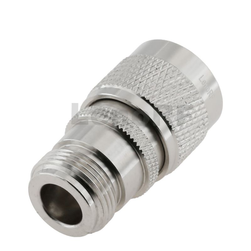 Professional UHF Male To N-type Female RF Adapter Brass Tri-metal Plated For Military