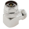 High Performance Type-N Male To Female Right Angle Brass Body Adapter For RF Communication