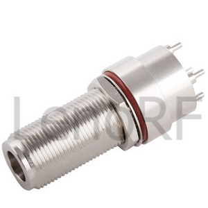 N Connectors Female Bulkhead Straight For PCB