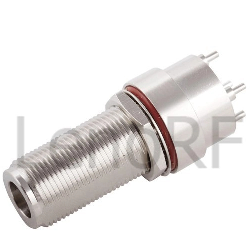 N Connectors Female Bulkhead Straight For PCB