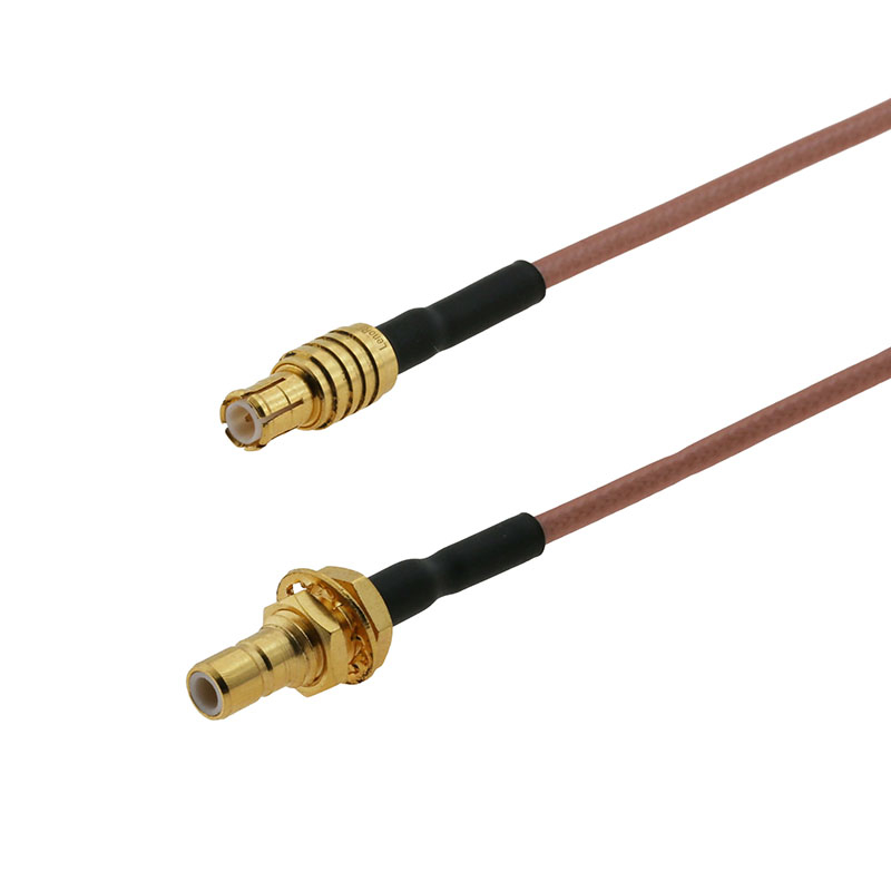 SMB Male Bulkhead To MCX Male Straight For RG178 Coaxial Cable Low Loss