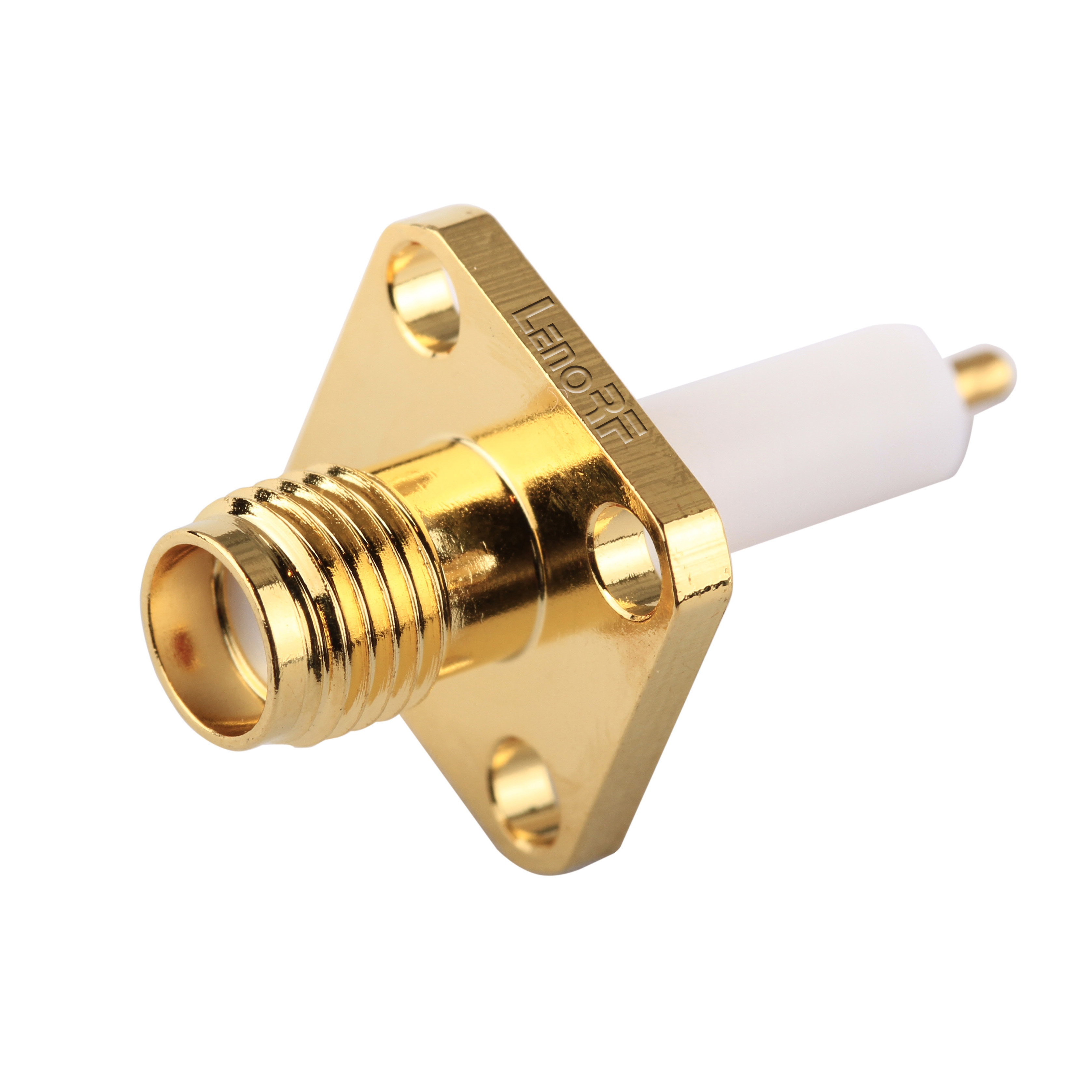 SMA Connector Jack 4 Hole Flange For Microstrip