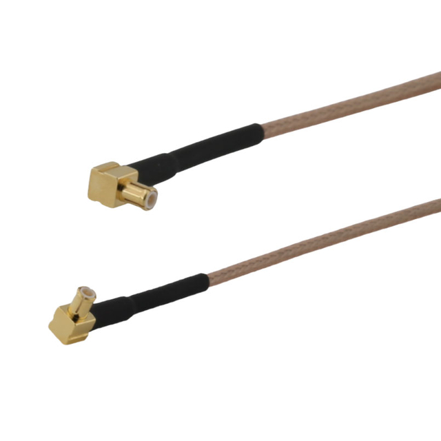 MCX Male to Male Right Angle RG316 Coaxial Cable, High Performance