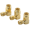 SMA Plug To Jack Right Angle Adapter Gold Plated 