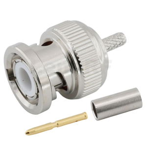 BNC Connector Plug Crimp Straight For RG174 Cable
