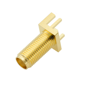 SMA Jack Connector Straight Bulkhead Edge Mount For PCB 