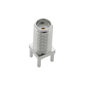 SMA Jack Connector Straight For PCB Through Hole - Nickel Plating