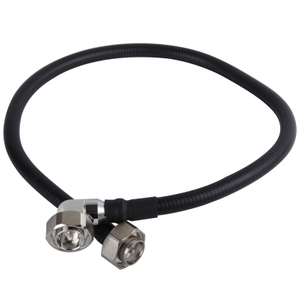 Din 7/16 Plug To Right Angle Plug For 1/2" Superflex Cable Assembly