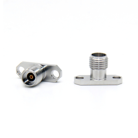 2.92mm Jack Connector Straight Rectangle Flange Solder For Microstrip